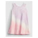 Růžové holčičí dětské šaty tie-dye tank dress