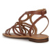 Kožené sandály Geox D SOZY S dámské, hnědá barva, D35LXA 00081 C0013