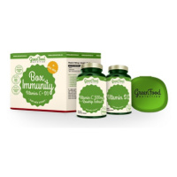 GreenFood Box Immunity Vitamín C a D3 + pillbox 60 + 60 kapslí