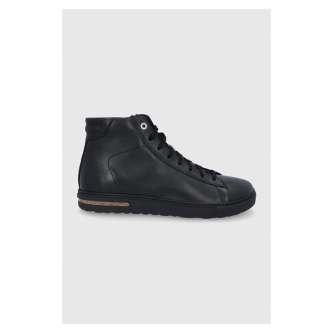 Kožené boty Birkenstock černá barva