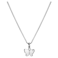 Hot Diamonds Půvabný stříbrný náhrdelník s motýlkem Flutter DP911 (řetízek, přívěsek)