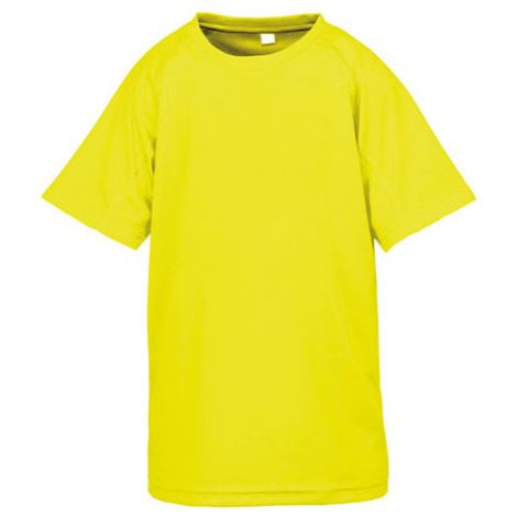 Spiro Dětské rychleschnoucí triko RT287J Fluorescent Yellow