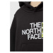 Dětská mikina The North Face šedá barva, s kapucí, s potiskem
