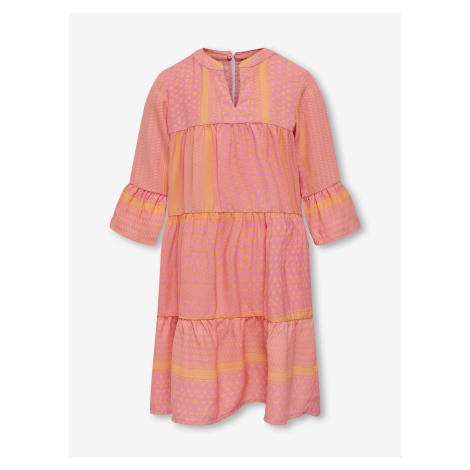 Růžové holčičí šaty ONLY Alberte - Holky