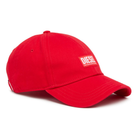 Kšiltovka diesel corry-jacq-wash hat červená