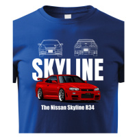 Dětské tričko Nissan Skyline R34  - kvalitní tisk a rychlé dodání