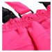 Alpine Pro Aniko 5 Dětské lyžařské kalhoty KPAU239 pink glo