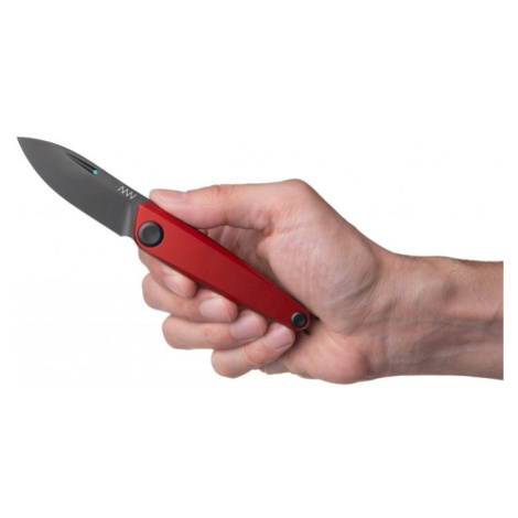 Zavírací nůž Z050 ANV® – barva rukojeti: červená, černá čepel - DLC