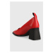 Kožené lodičky Vagabond Shoemakers HEDDA červená barva, na podpatku, 5303.101.47