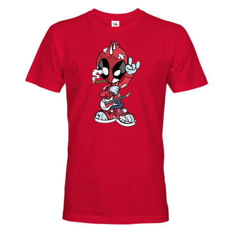 Pánské tričko Rockový Deadpool -  tričko pro milovníky humoru a filmů BezvaTriko