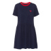 Tommy Hilfiger Tommy Jeans dámské tmavě modré šaty CONTRAST BINDING TEE DRESS