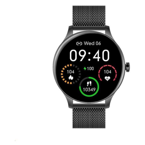 GARETT ELECTRONICS Smartwatch Classy černá ocel chytré hodinky