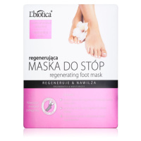 L’biotica Masks regenerační maska na chodidla ve formě ponožek 32 ml