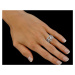 Luxusní stříbrný prsten ADHARA se zirkony