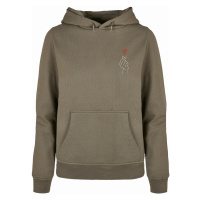 Dámská mikina // Merchcode / Ladies K Heart Basic Hoody olive