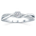 Silvego Stříbrný prsten s krystaly Swarovski FNJR085sw 60 mm