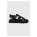 Kožené sandály UGG Capitelle Strap dámské, černá barva, 1152674