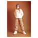 DEFACTO Girls Loose Fit Thick Cargo Pocket Elastic Waist and Leg Jogger Sweatpants