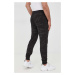Bavlněné tepláky Calvin Klein Jeans pánské, černá barva, vzorované