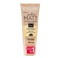 Eveline Satin Matt Mattifying & Covering Foundation 4in1 tekutý make-up s matujícím účinkem 102 