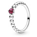 Pandora Stříbrný prsten pro ženy narozené v červenci 198867C02