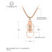 Victoria Filippi Stainless Steel Ocelový náhrdelník se zirkony Juliana Champagne - chirurgická o
