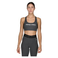 NIKE-W NIKE PRO SWSH LGT SPT AOP BRA-FN4708-060-ANTHRACITE Černá