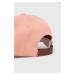 Bavlněná baseballová čepice Levi's růžová barva
