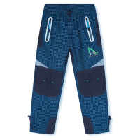 Chlapecké outdoorové kalhoty KUGO G9650, tyrkysová / signální zipy Barva: Tyrkysová