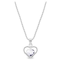 Náhrdelník čirý se Swarovski Elements Sweetheart NM28086C Krystal S