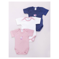 Yoclub Kids's Short Sleeve Bodysuits 3-Pack BOD-0502G-A13K