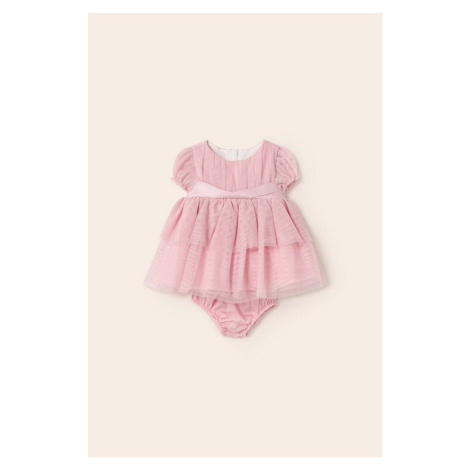 Dívčí šaty Mayoral Newborn růžová barva, mini