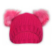 Zimní čepice Medvídek chlupáček Baby Nellys ® - tm. růžový