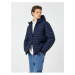 Koton Puffer Coat Sezónní kapuce na zip kapsa s detailem