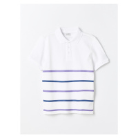 LC Waikiki Striped Polo Neck Short Sleeve Boys T-Shirt