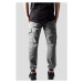 Washed Cargo Twill Jogging Pants - grey