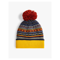 Koton Knitwear Beanie Patterned Multicolored Pompom Detailed