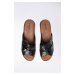 Pantofle Go Soft WI16-2154-02 Přírodní kůže (useň) - Lícová