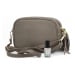 Elegantní dámská kožená crossbody kabelka Liane, taupe