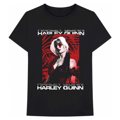 Suicide Squad tričko, Harley Leaves Black, pánské