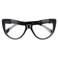 Sunmania Sunmania Černé čiré kočičí brýle 