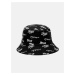 Černý pánský oboustranný klobouk Edoti