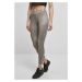 Ladies Imitation Leather Leggings - asphalt