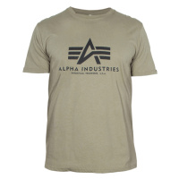 Alpha Industries Tričko Basic T-Shirt olivové