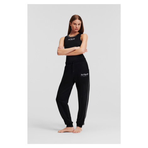 Tepláky karl lagerfeld hotel karl sweatpants black