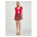 Červená dámská vzorovaná sukně/kraťasy ORSAY