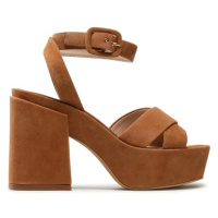 Sandals - FURLA CROSS PLATFORM SANDAL T. 110 - CAMOSCIO brown