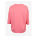 Růžové dámské basic tričko Fransa