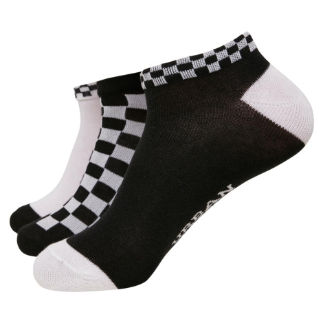 Sneaker Socks Checks 3-Pack black/white Urban Classics