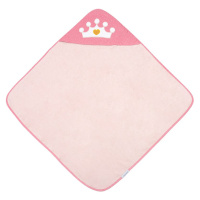 Canpol babies Royal Baby osuška s kapucí Pink 85x85 cm